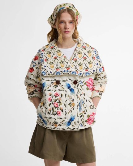Barbour x FARM Rio Azelia Quilted Jacket