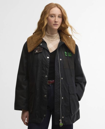 Barbour x GANNI Women's Waxed Coat